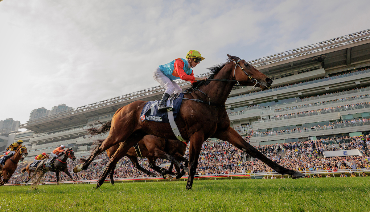 Ka Ying Rising scores first Group 1 in LONGINES Hong Kong Sprint