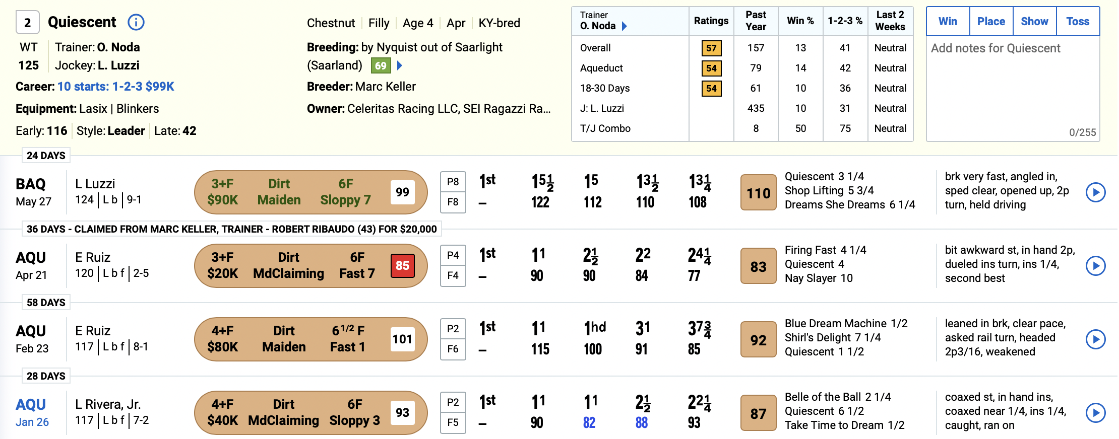 BAQ PPs Race 6 June 20