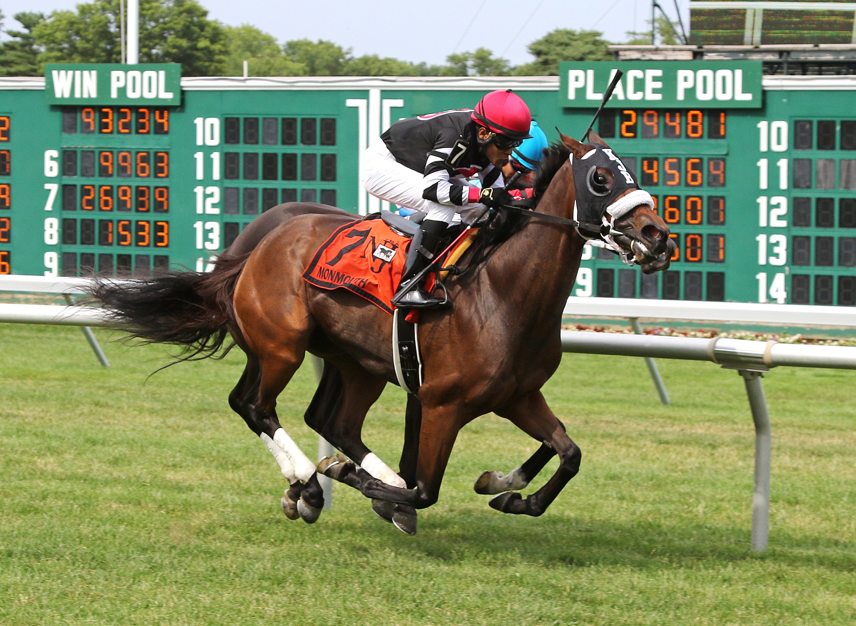Valedictorian wins the 2018 Jersey Girl Stakes