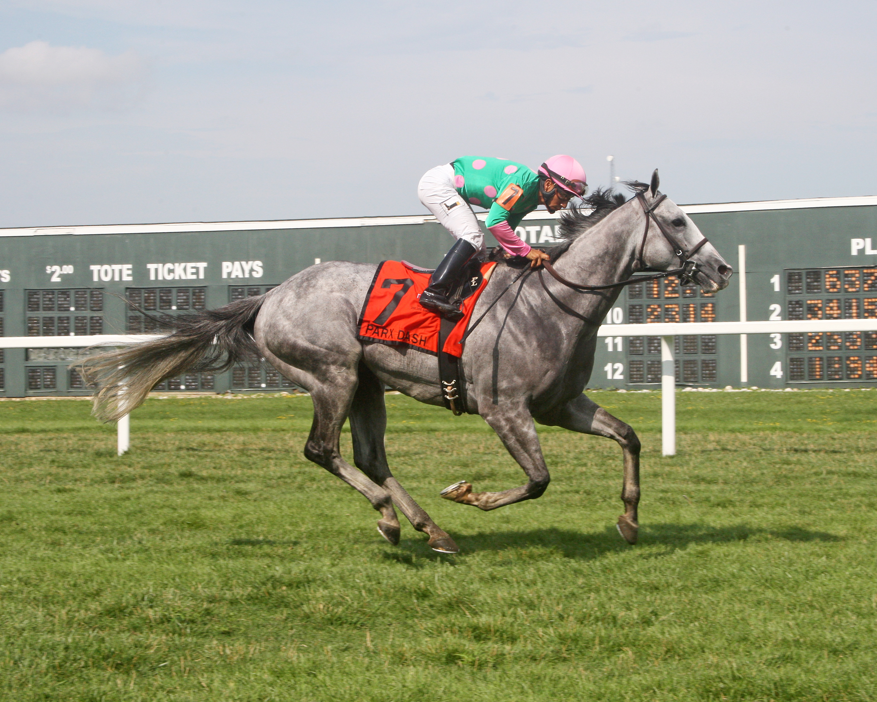 Pure Sensation wins the 2019 Parx Dash