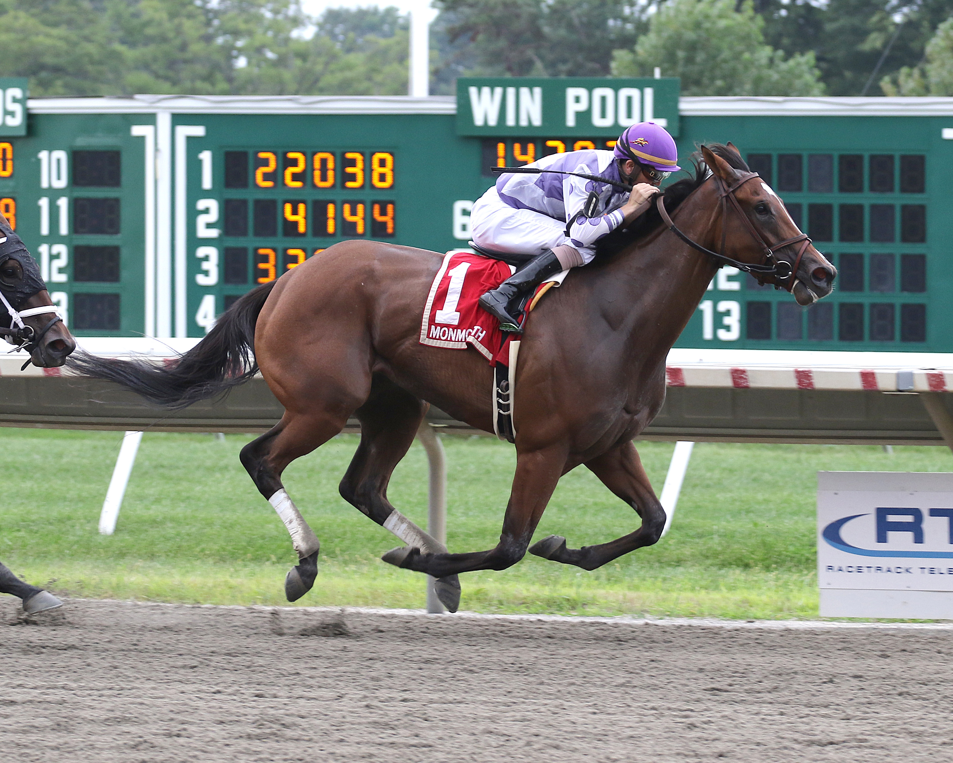 Skeptic wins the 2018 Monmouth Oaks