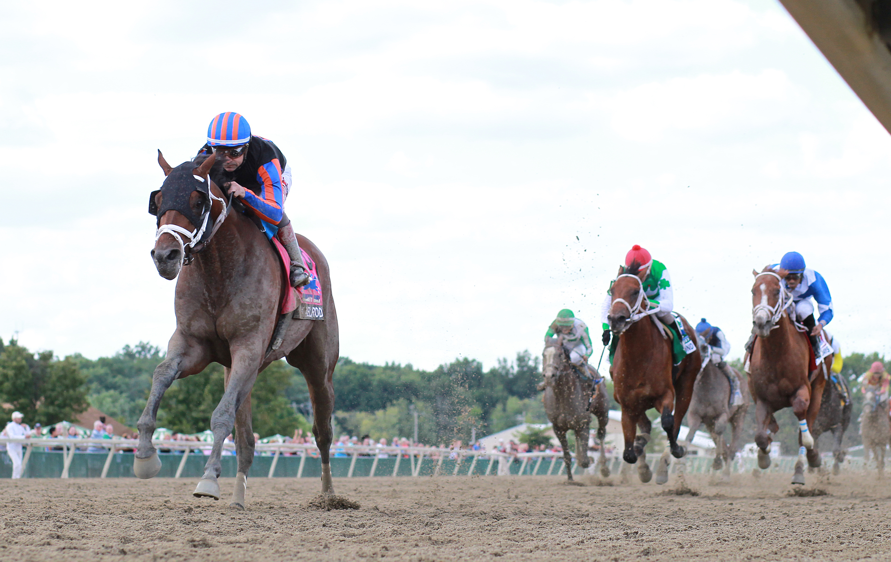 Axelrod wins the 2018 Smarty Jones Stakes