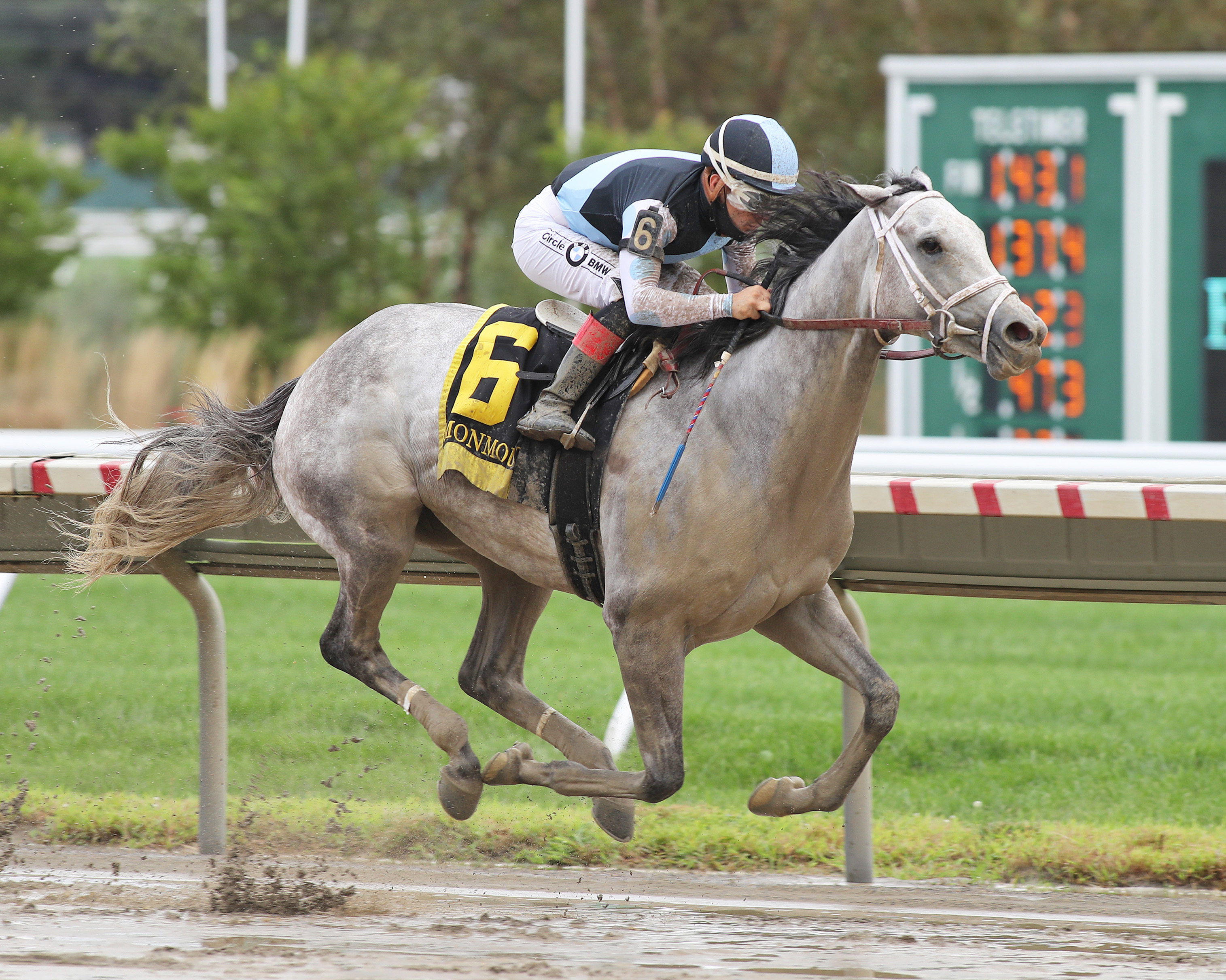 Valiance wins the 2020 Eatontown Stakes at Monmouth Park