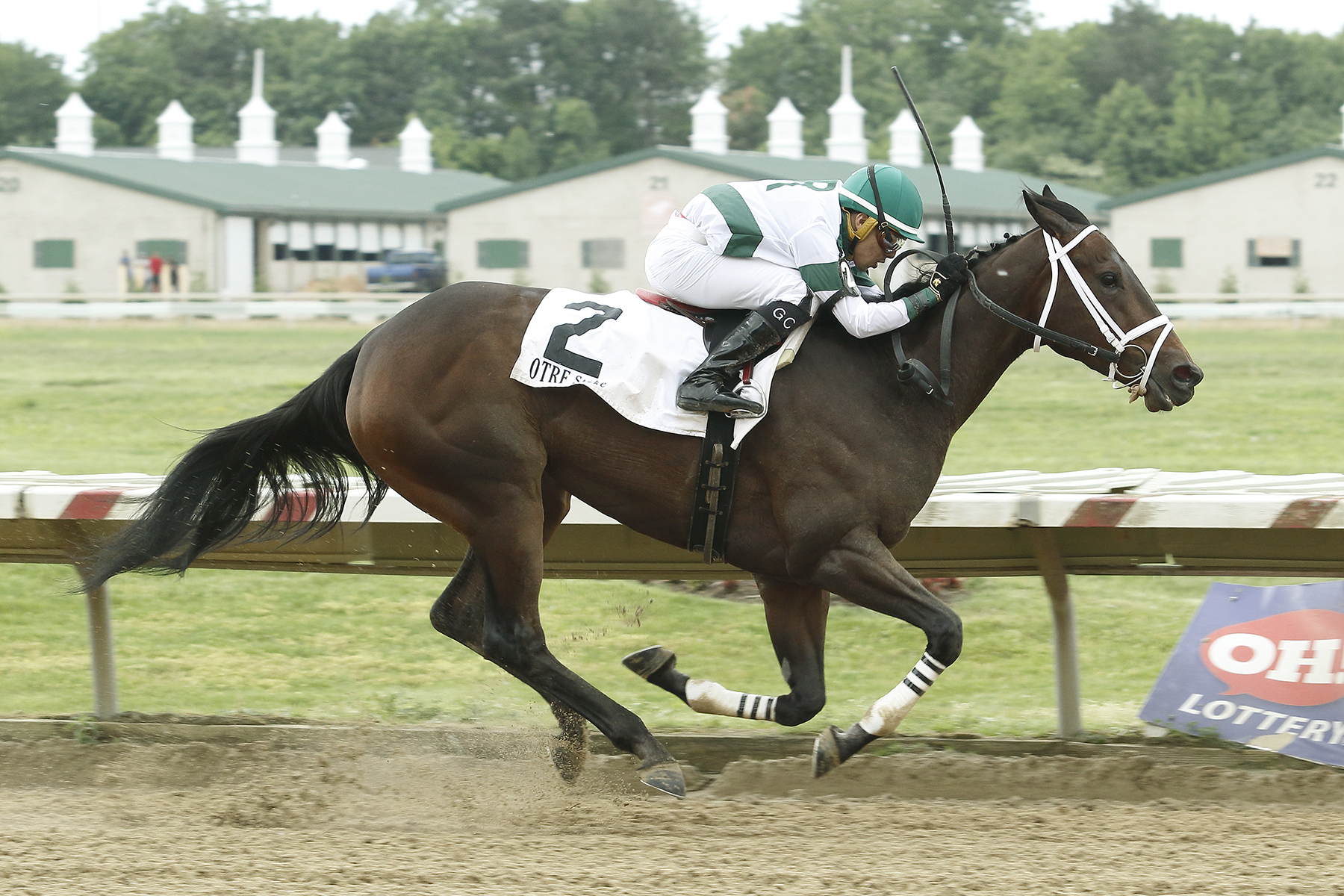 True Cinder wins the 2018 Mackey Memorial-Angenora Stakes