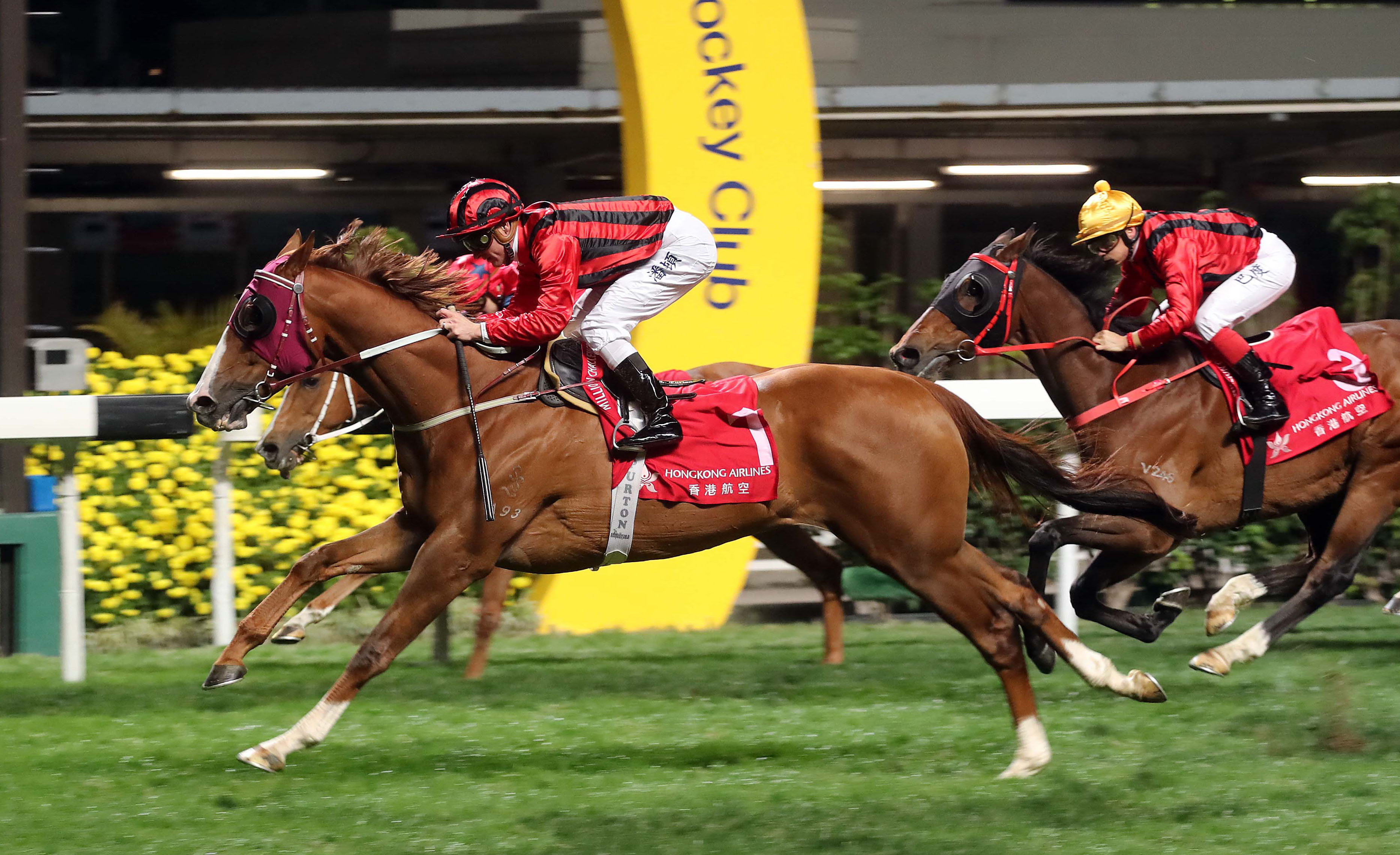 Eagle Way wins the 2018 January Cup at Happy Valley
