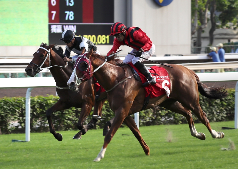 Eagle Way - No. 6 - wins the 2018 BOCHK Jockey Club Cup