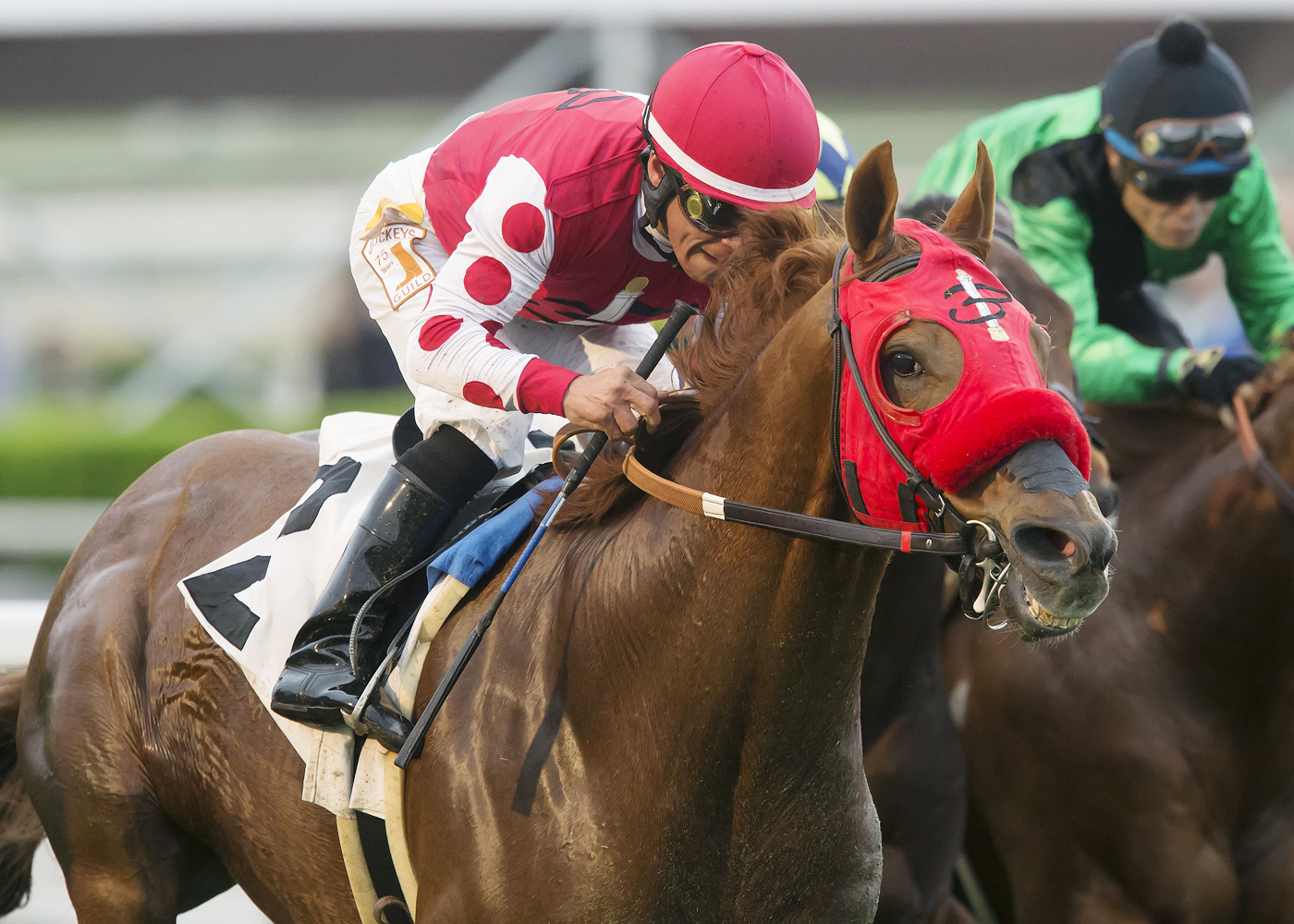A Red Tie Day wins the 2016 Lure Stakes