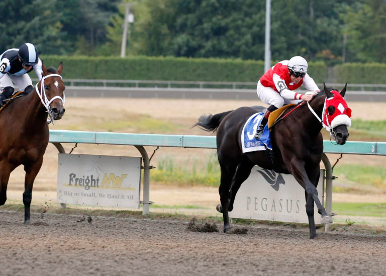 A View from Above wins the 2021 W.T.B.O.A Lad Stakes at Emerald Downs