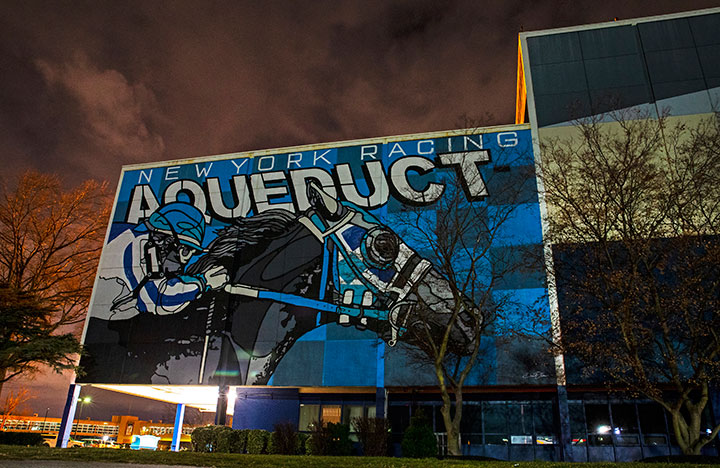Aqueduct Secretariat mural
