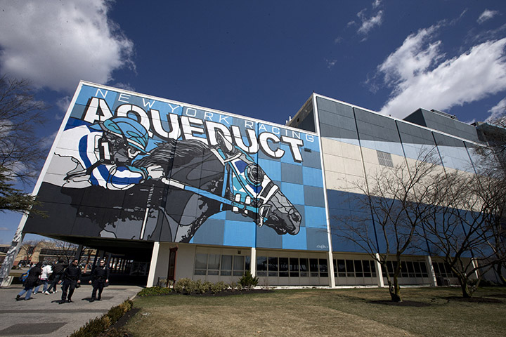 Aqueduct facade and mural