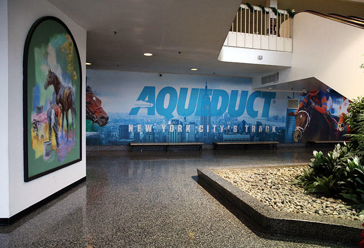 Aqueduct Racetrack interior