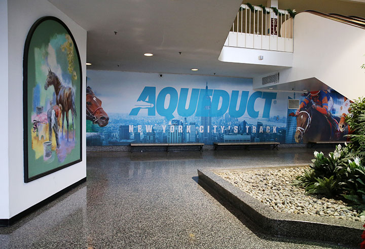 Aqueduct Racetrack interior