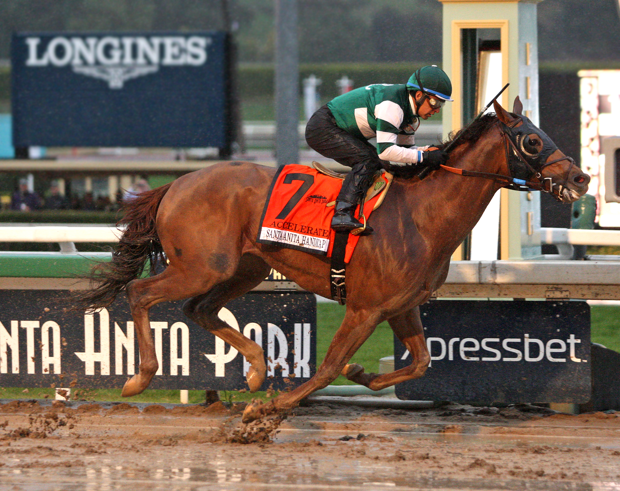 Accelerate wins the 2018 Santa Anita Handicap