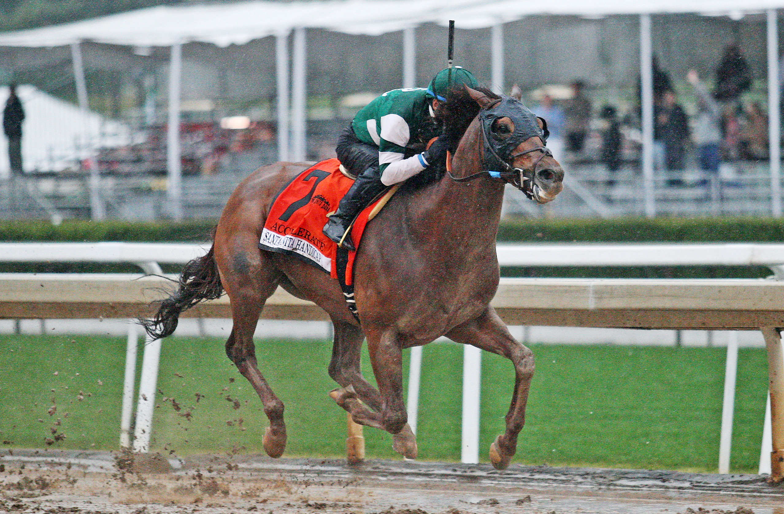 Accelerate wins the 2018 Santa Anita Handicap