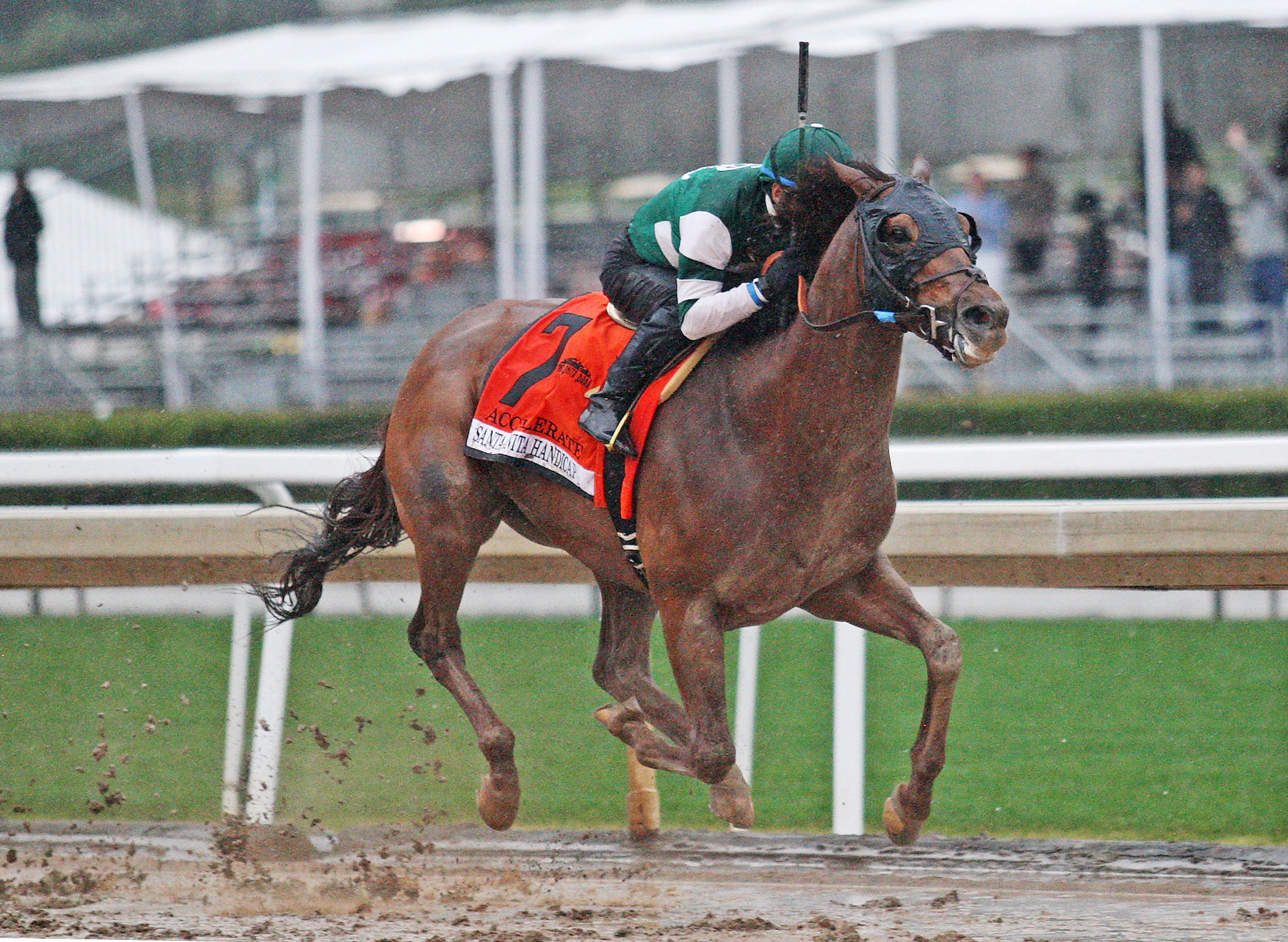 Accelerate wins the 2018 Santa Anita Handicap