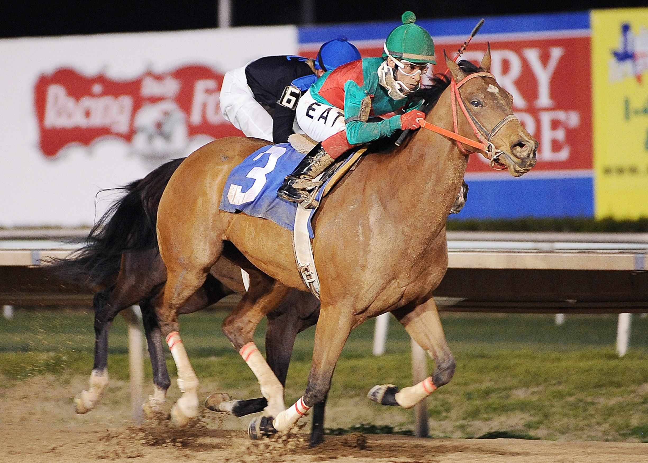 Afleet Deceit wins the 2011 Sam Houston Distaff