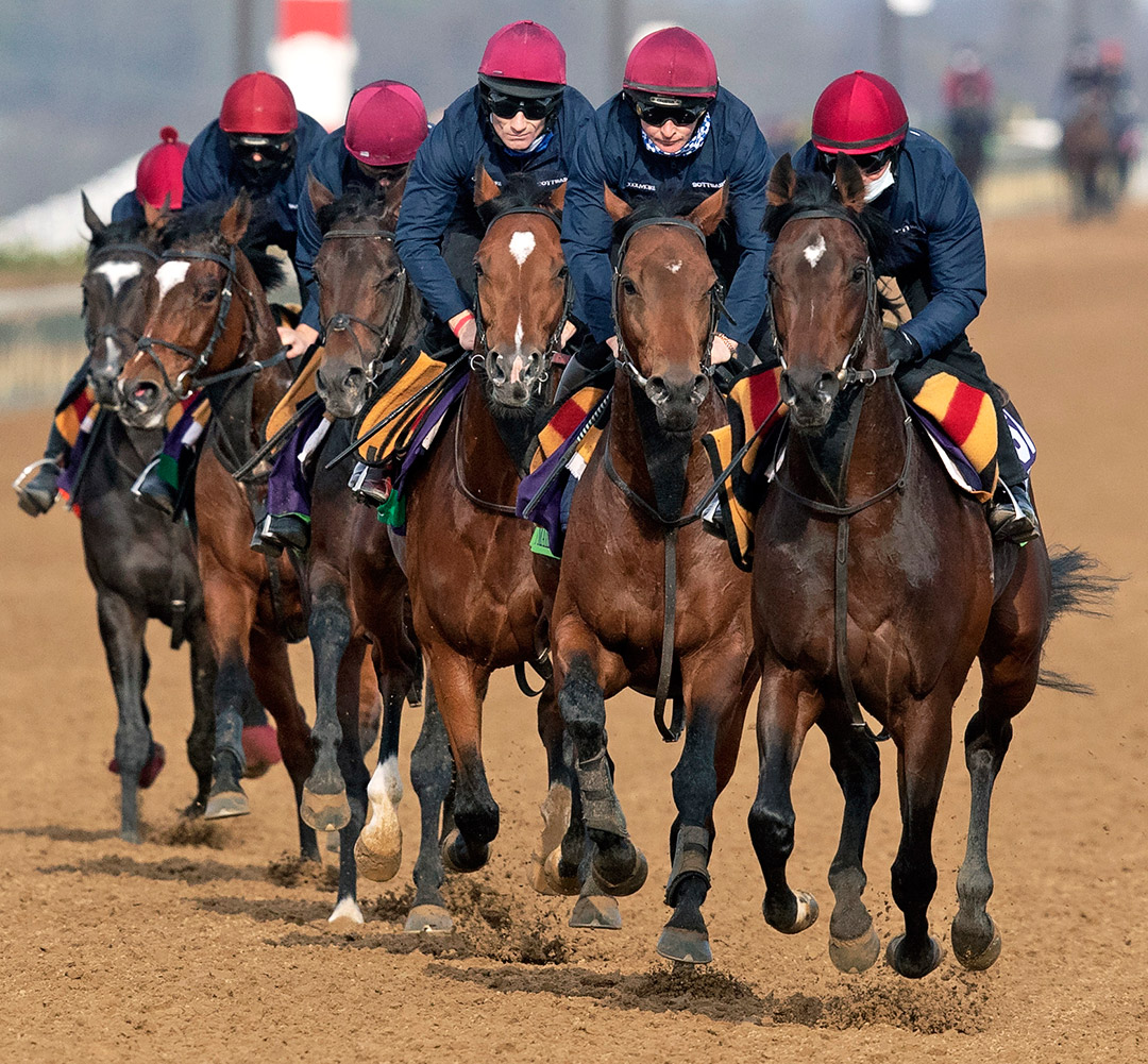 Aiden O'Brien's team at Keeneland Racecourse for Breeders' Cup