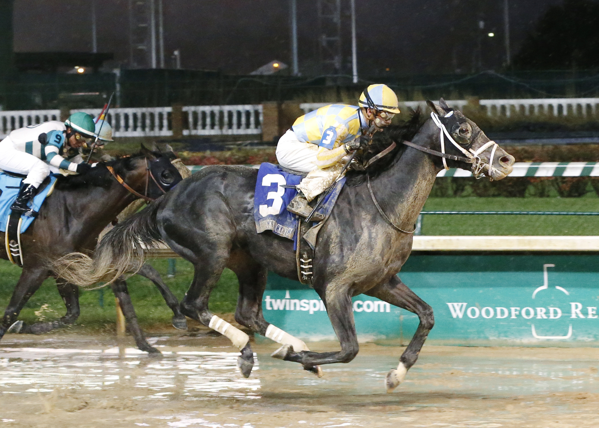 Airoforce wins the Kentucky Jockey Club Stakes