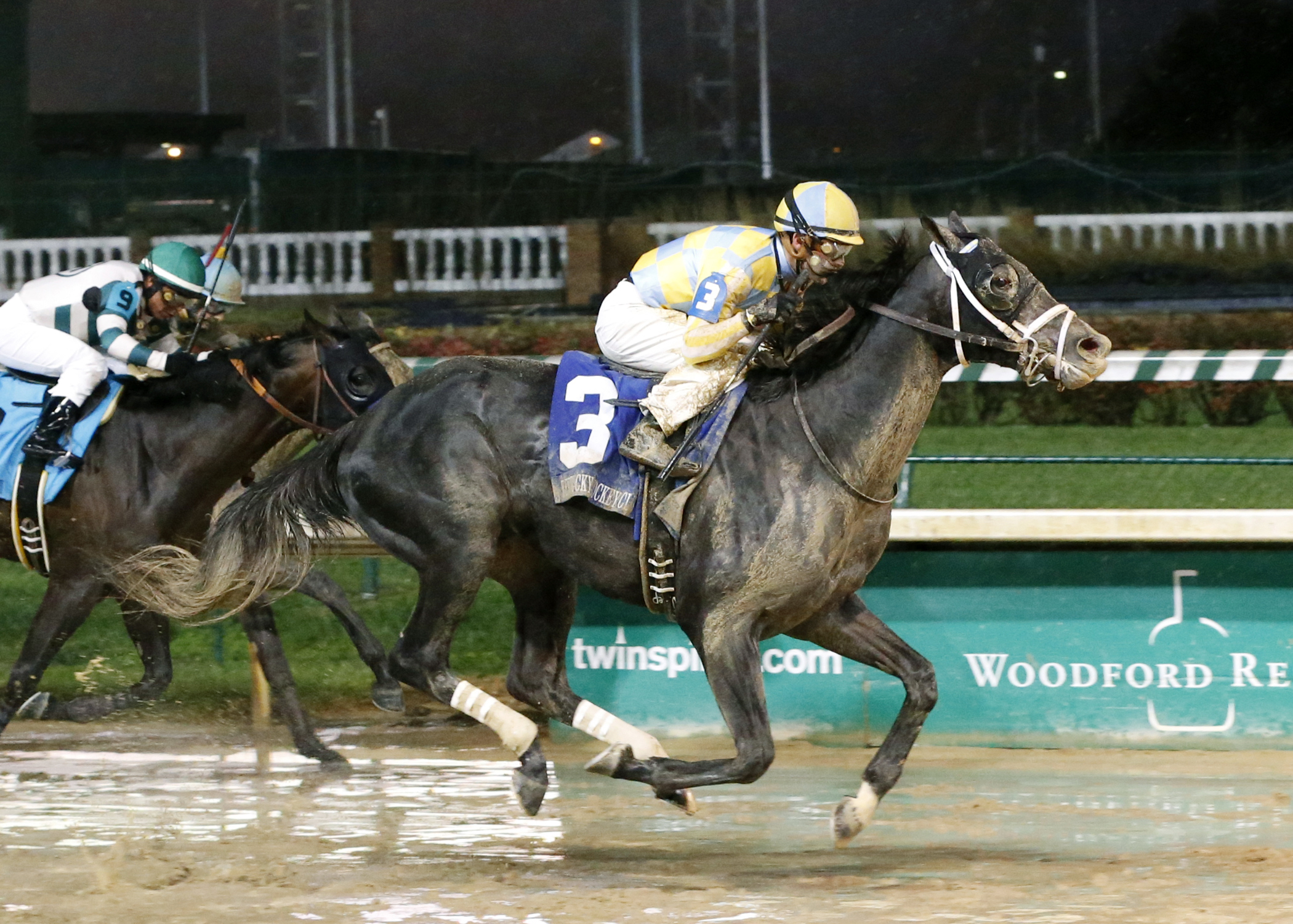 Airoforce wins the 2015 Kentucky Jockey Club Stakes