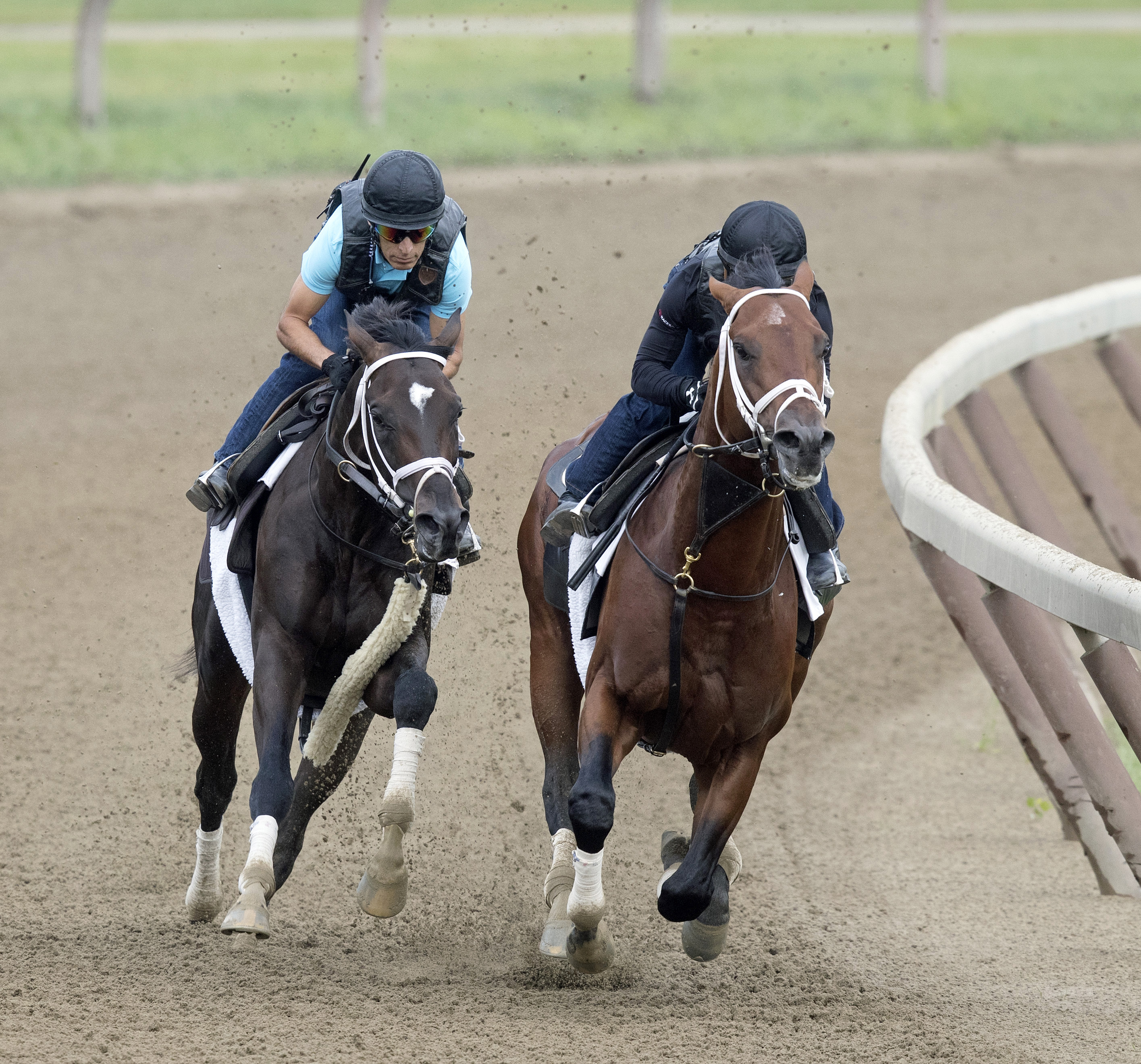 Always Dreaming and Outplay train on Aug. 11, 2017