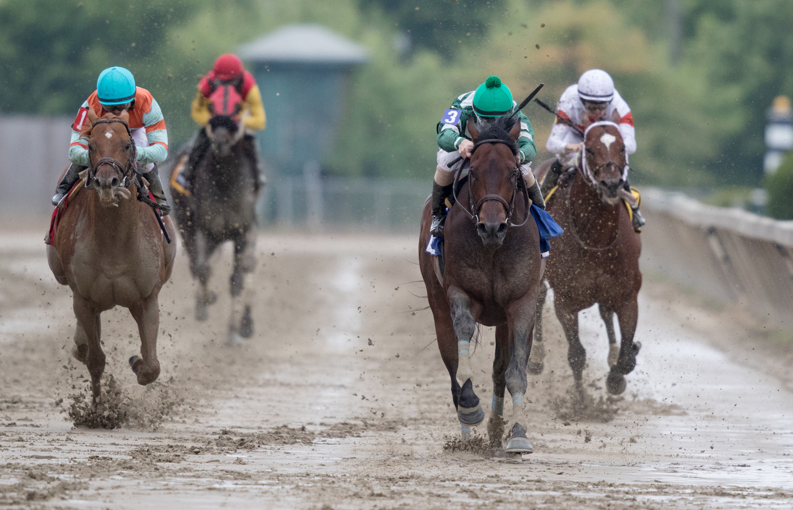 Always Sunshine wins the Maryland Sprint Stakes