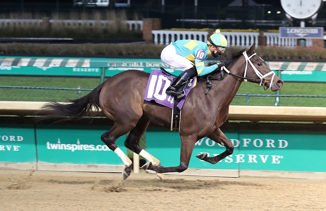 Amalfi Princess wins a Nov. 29 maiden race at Churchill Downs