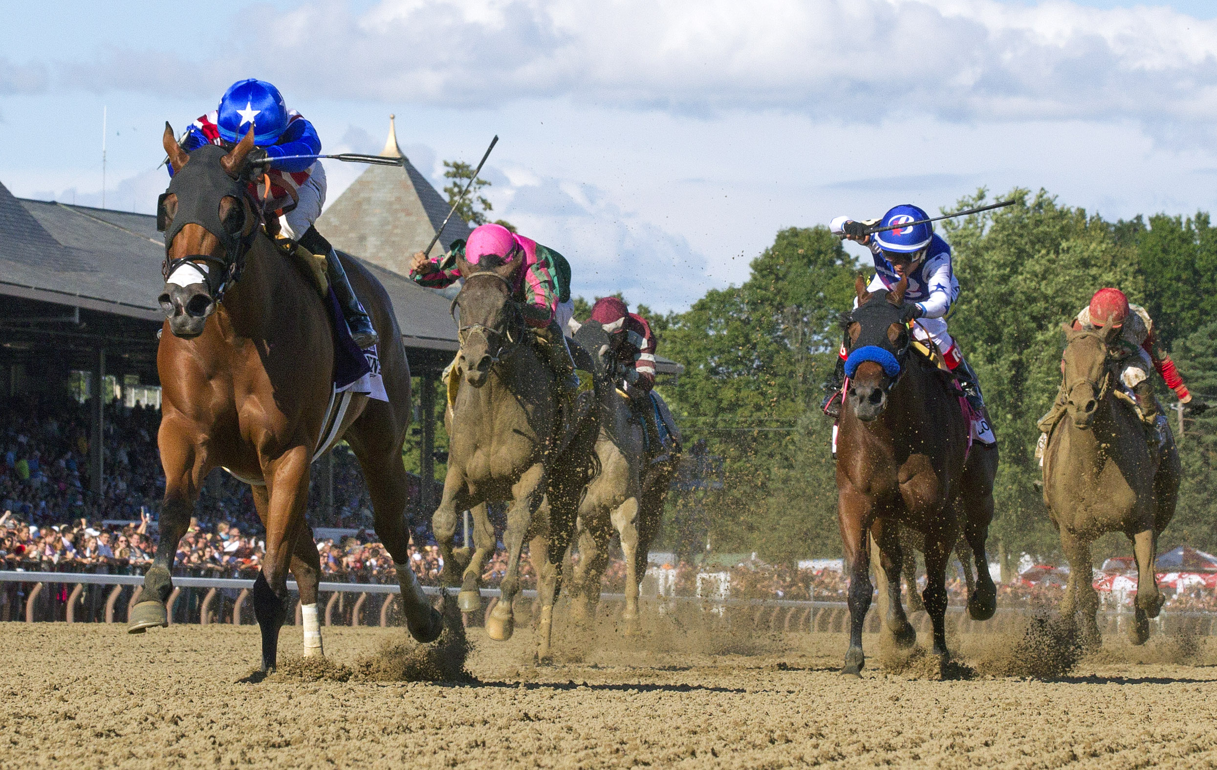 American Gal wins the Test Stakes at Saratoga 8.5.17_BL