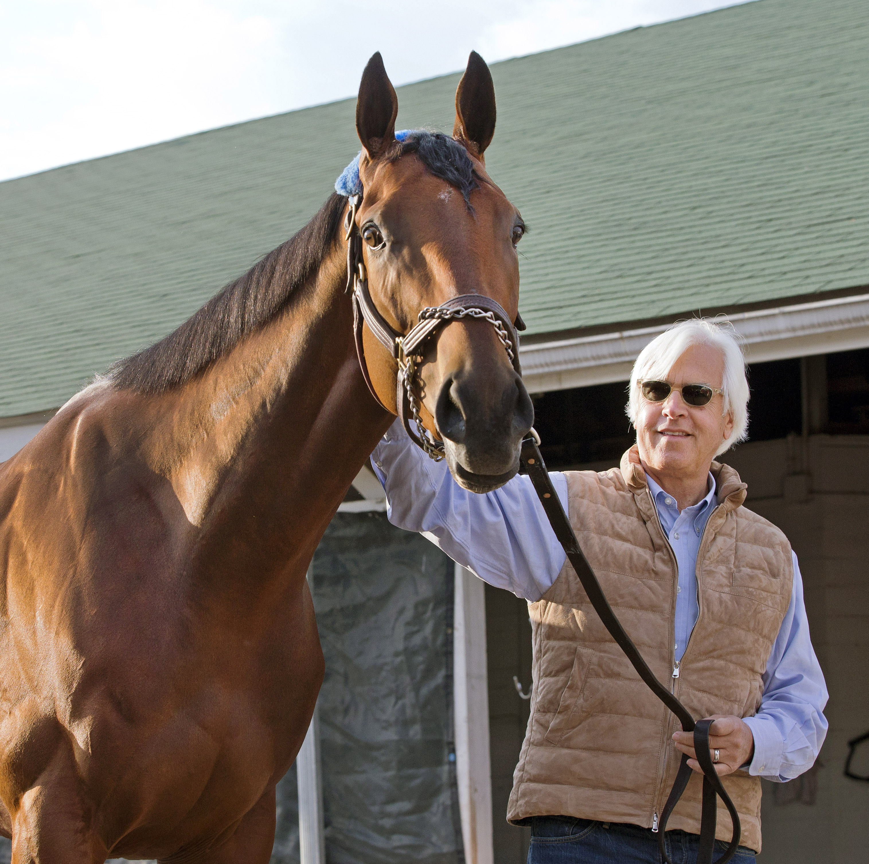 Bob Baffert with American Pharoah