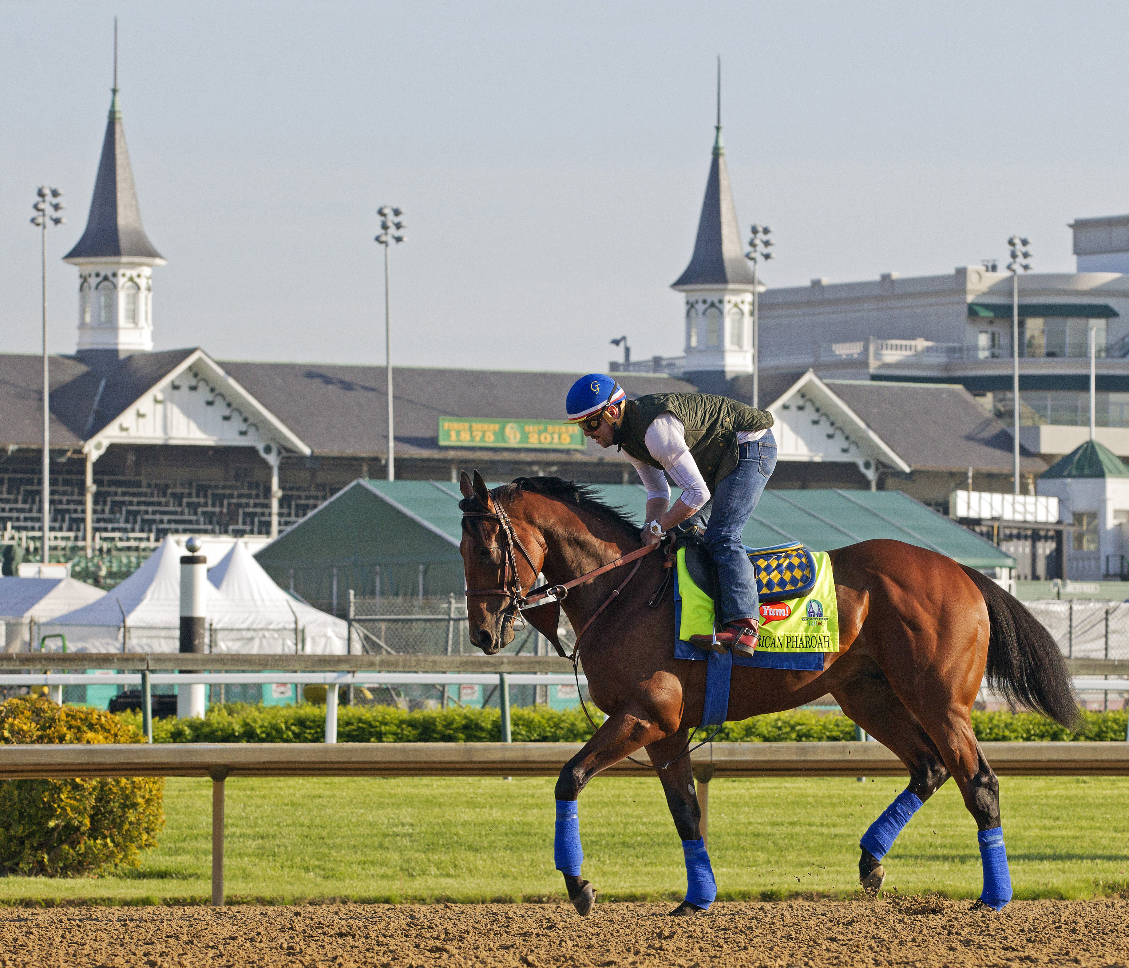American Pharoah at Churchill Downs on April 29