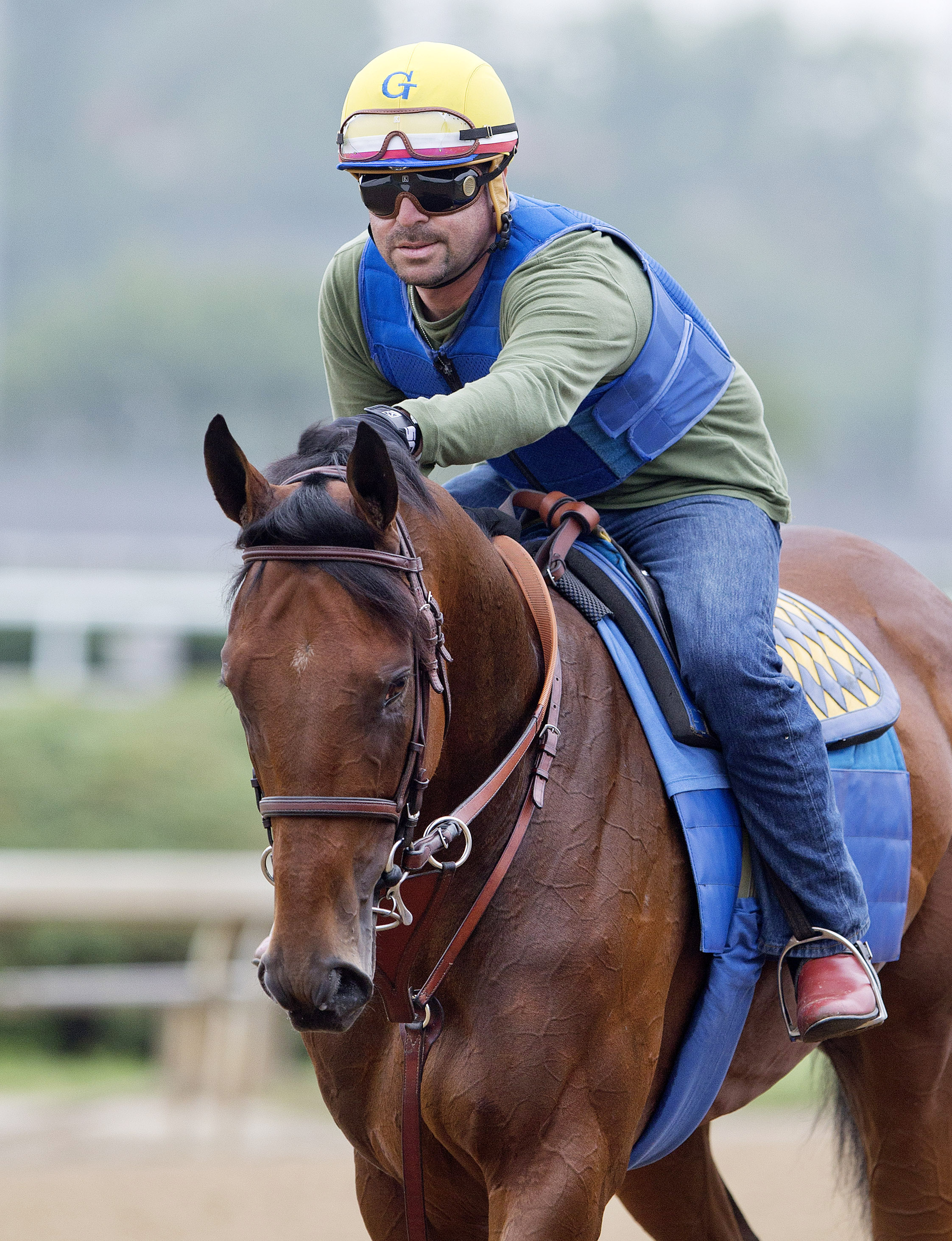 American Pharoah at Churchill Downs on May 28