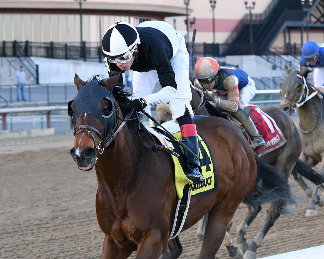 Amundson wins the 2020 Hollie Hughes Stakes at Belmont Park