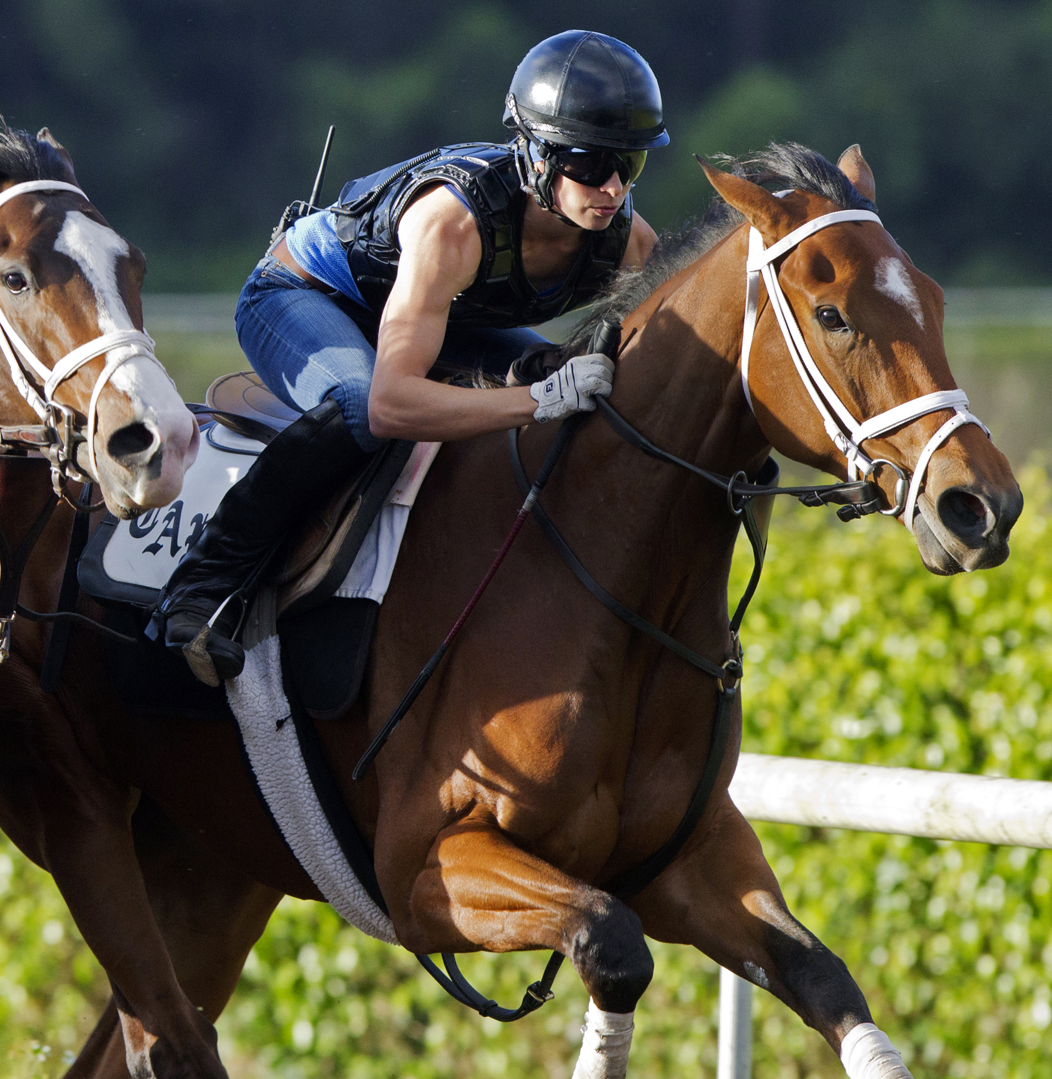 Angela Renee trains at Palm Beach Downs