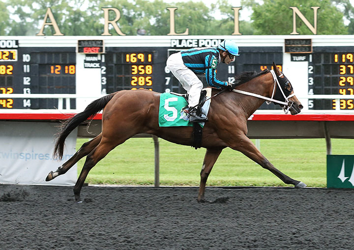 Angelcents wins a June 23 maiden race