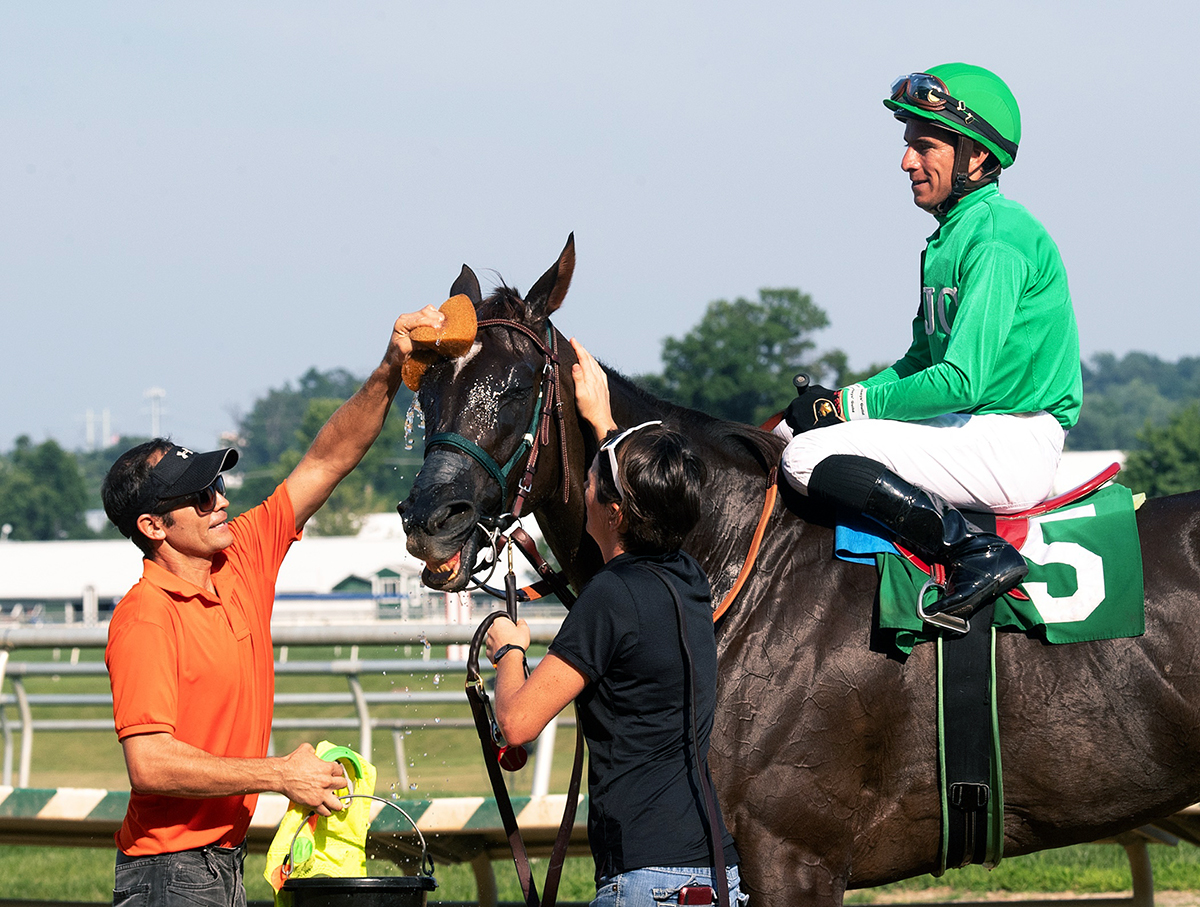 Antoaneta gives trainer Carl Allsop his first win
