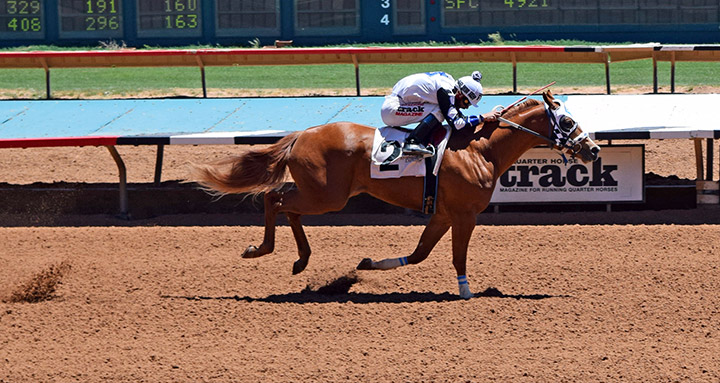 Apollitical Redflash wins a Ruidoso Futurity trail at Ruidoso Downs