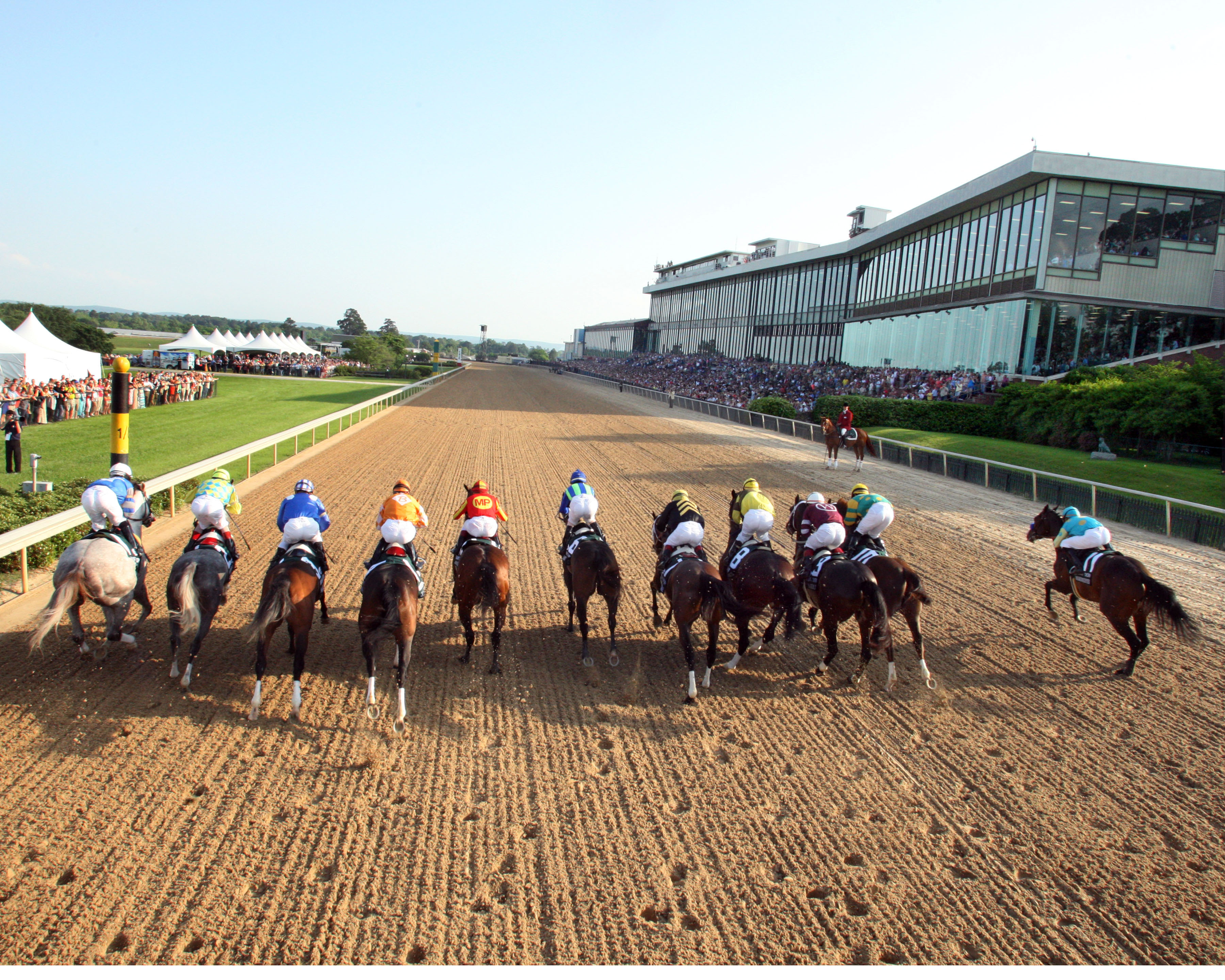Starting gate with distance pole - Oaklawn Park