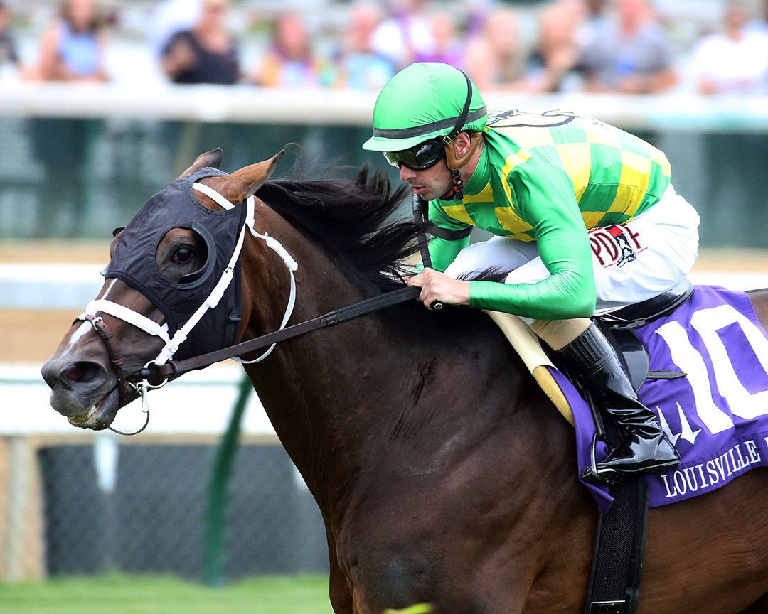 Arklow wins the 2021 Louisville Stakes at Churchill Downs