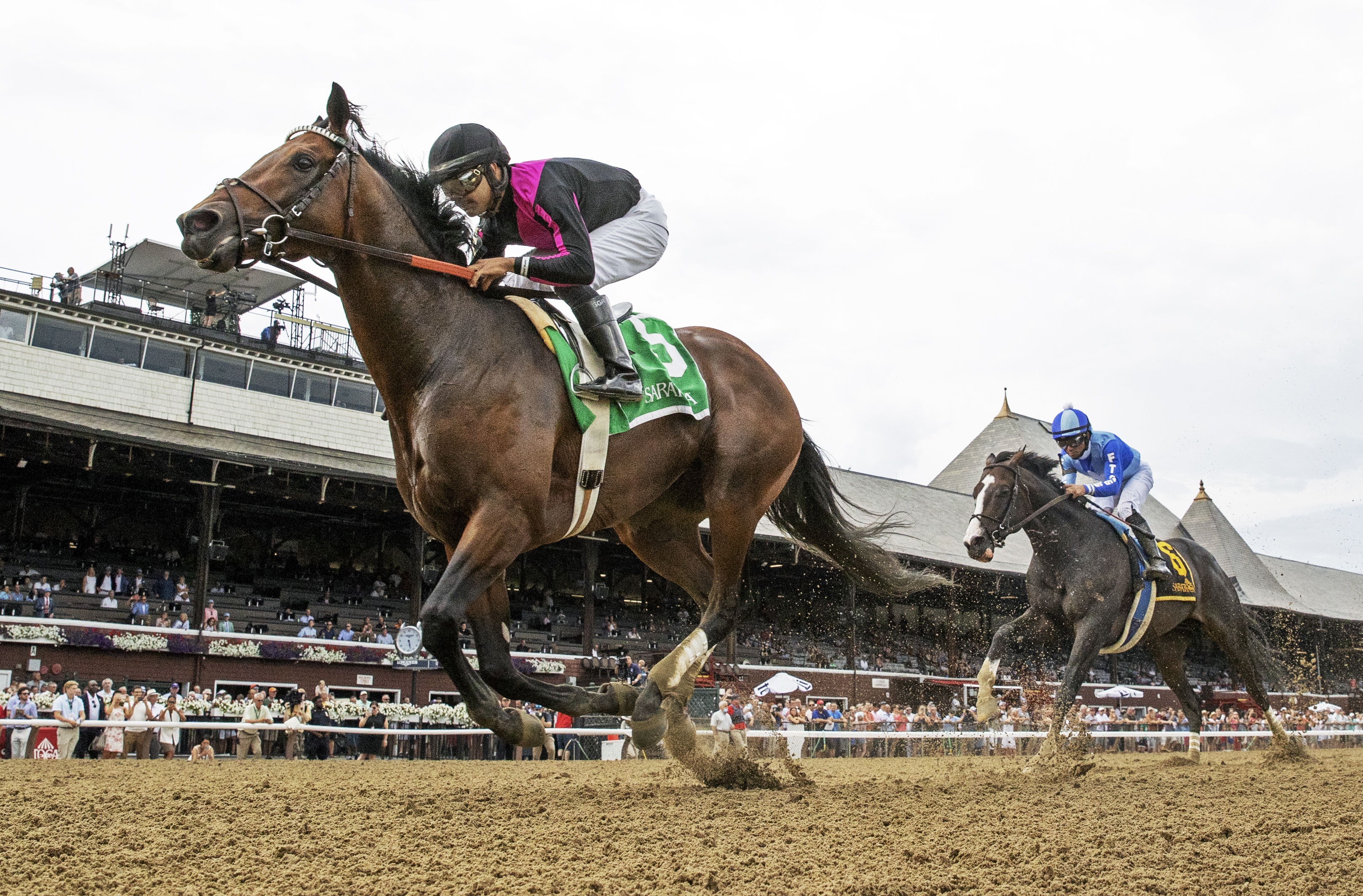 Art Collector wins the Alydar Stakes at Saratoga on Aug 4 2022