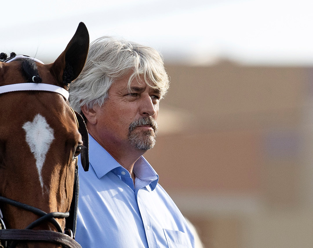 Steve Asmussen with Clairiere