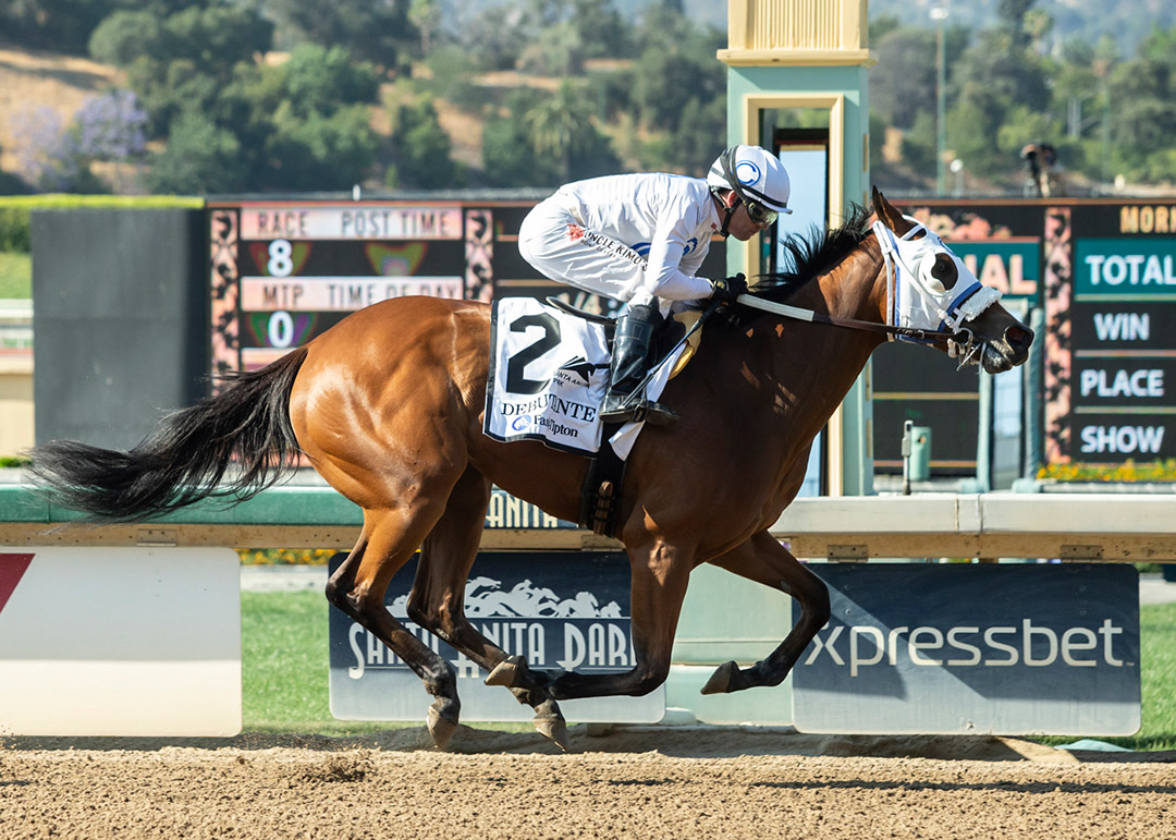 At the Spa wins the 2021 Fasig-Tipton Debutante Stakes at Santa Anita
