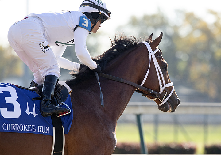 Audible wins the 2018 Cherokee Run Stakes