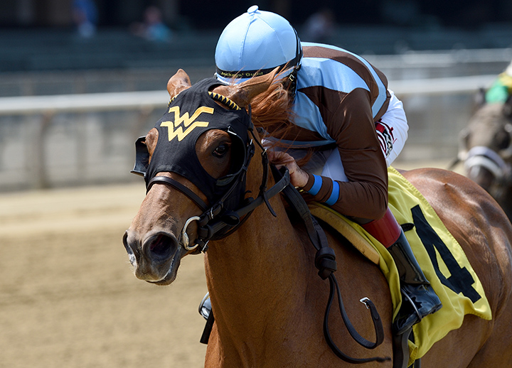 Aurelia Garland wins a May 2 maiden race