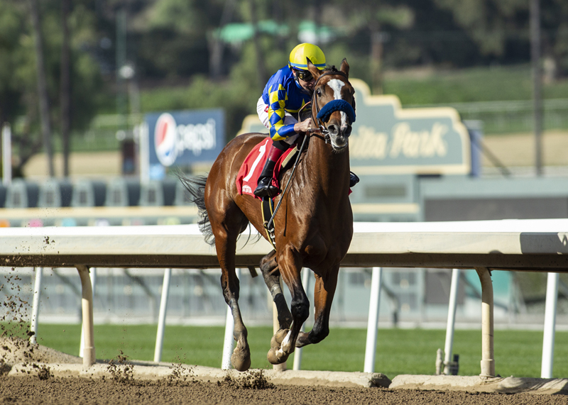 Authentic wins the 2020 Sham Stakes