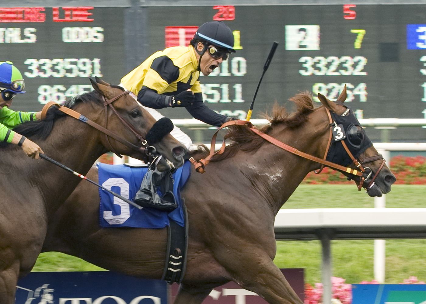 Awesome Gem wins the 2010 Hollywood Gold Cup