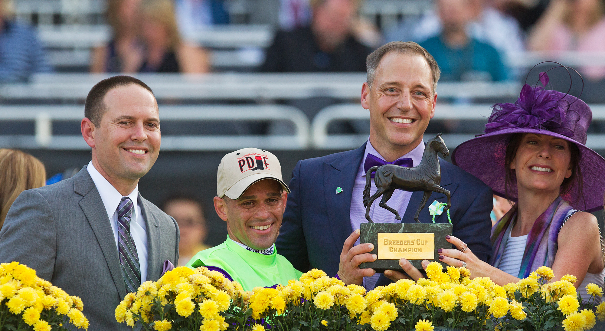 Bob Edwards after winning the 2016 Breeders' Cup Juvenile Fillies Turf