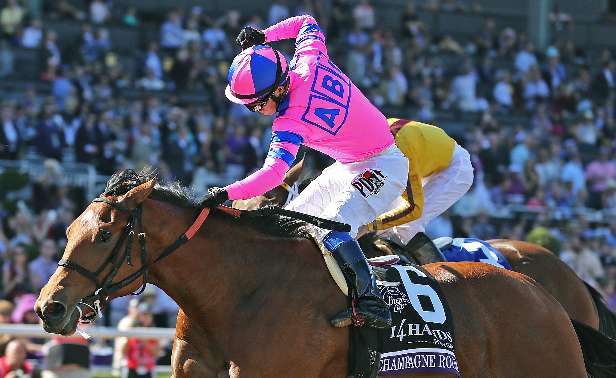 Champagne Room wins the Breeders Cup Juvenile Fillies