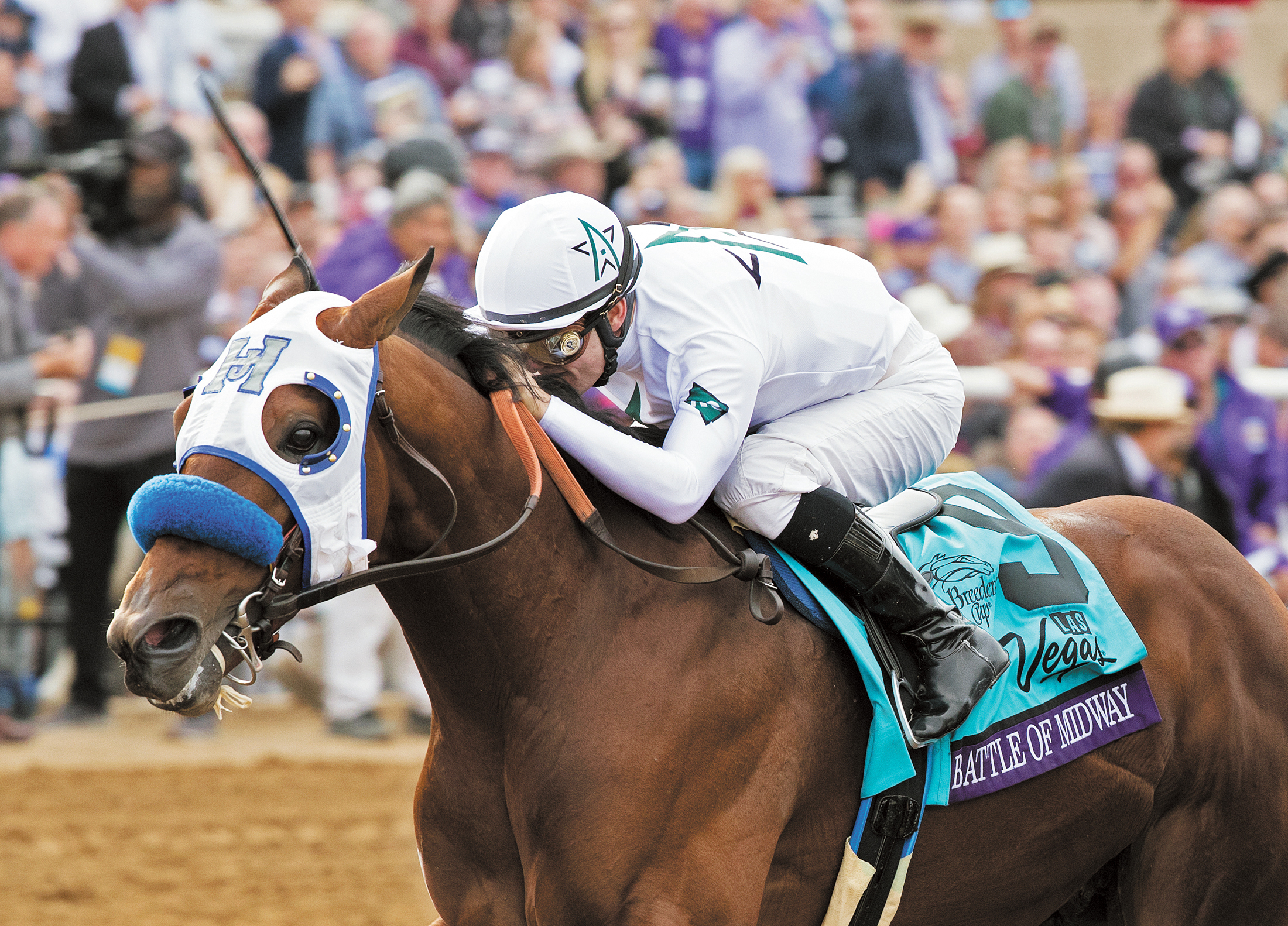 Battle of Midway wins the Breeders Cup Dirt Mile
