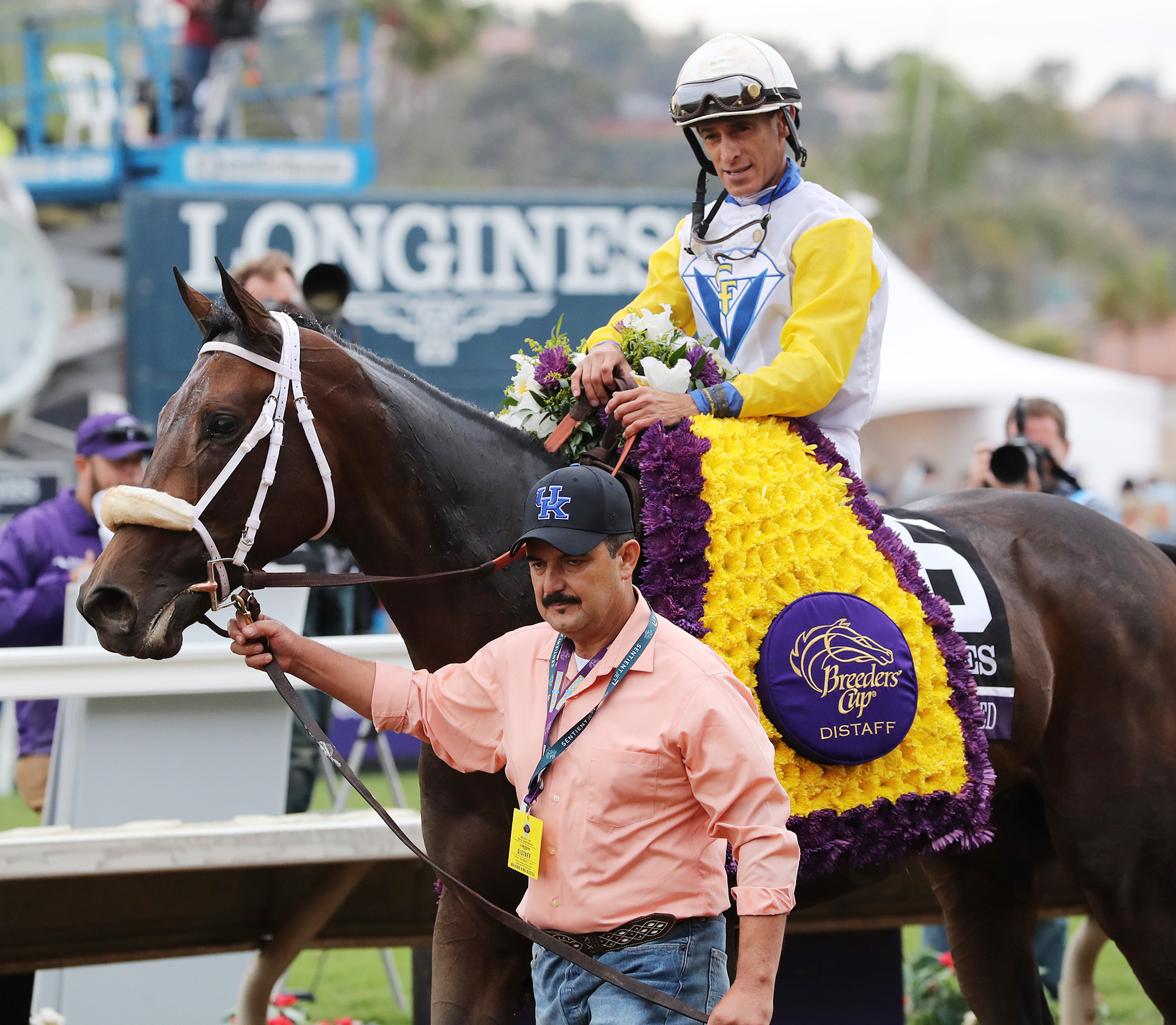 Forever Unbridled after winning the Breeders Cup Distaff