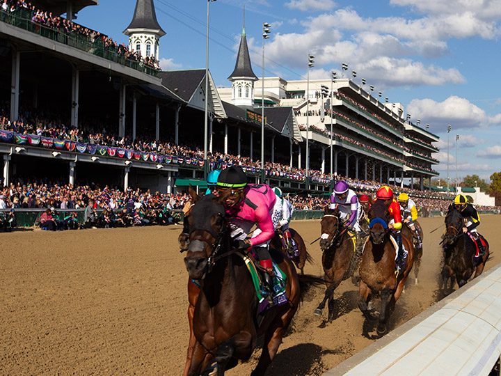 Racing at Churchill Downs