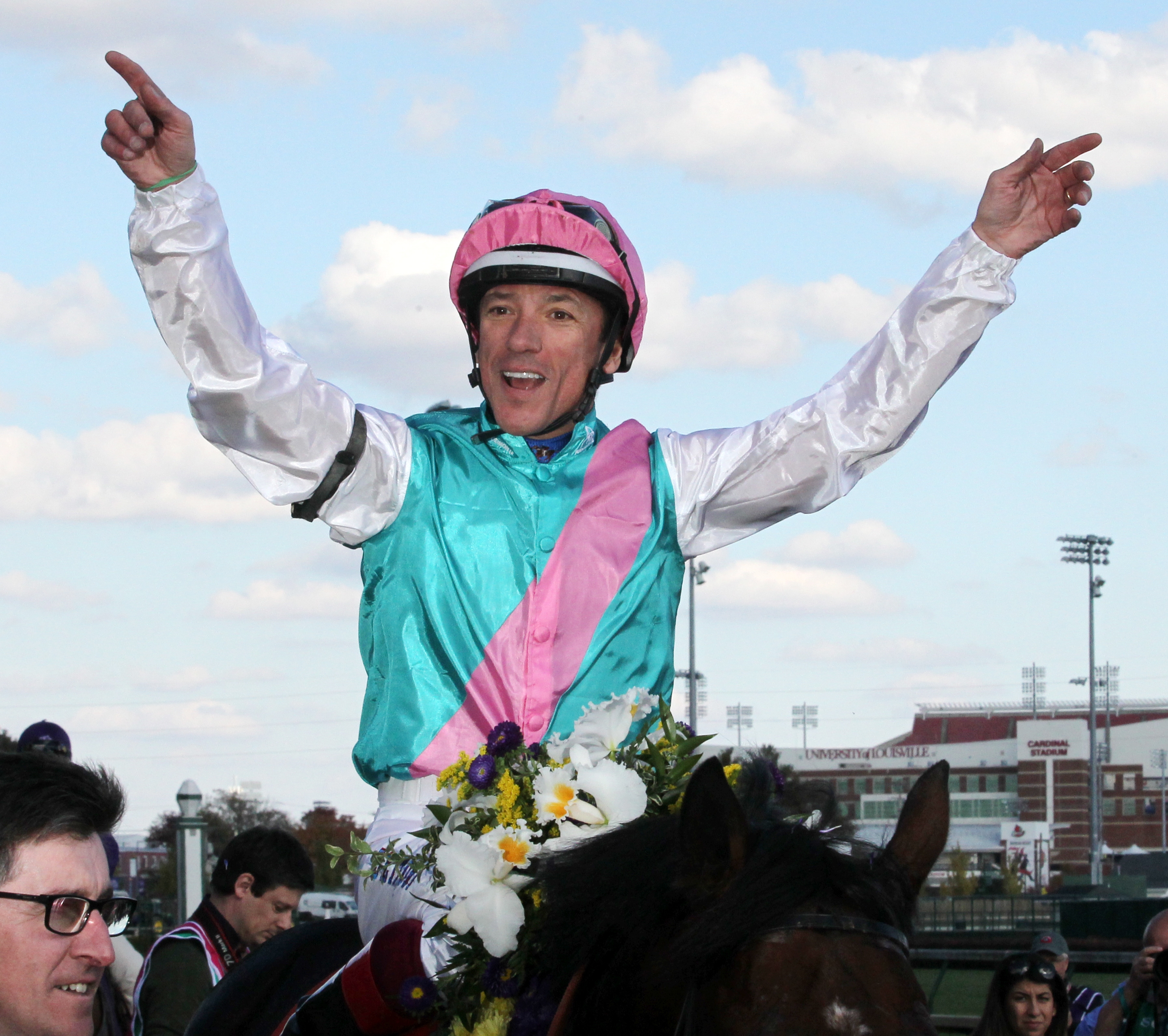 Jockey Frankie Dettori at the 2018 Breeders Cup